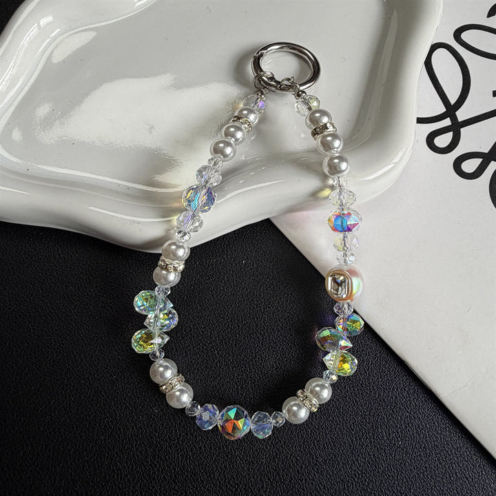 Elegante Perlen Charm Schlüsselanhänger Karnz 1790135736