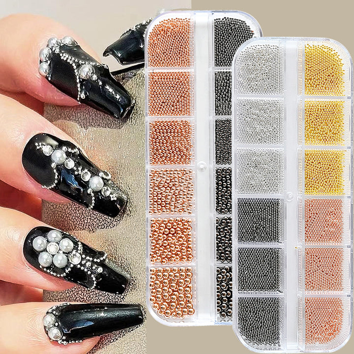 Dekorative Nail Art Perlen Set