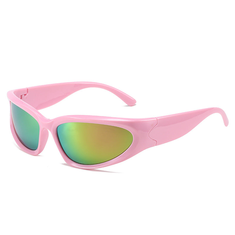 Damen sportliche Sonnenbrille mit ergonomischem Design und polarisierenden Gläsern Karnz