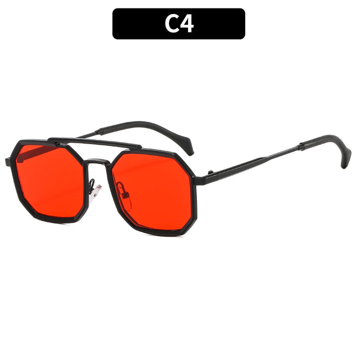 Einzigartige achteckige Rahmen Sonnenbrille