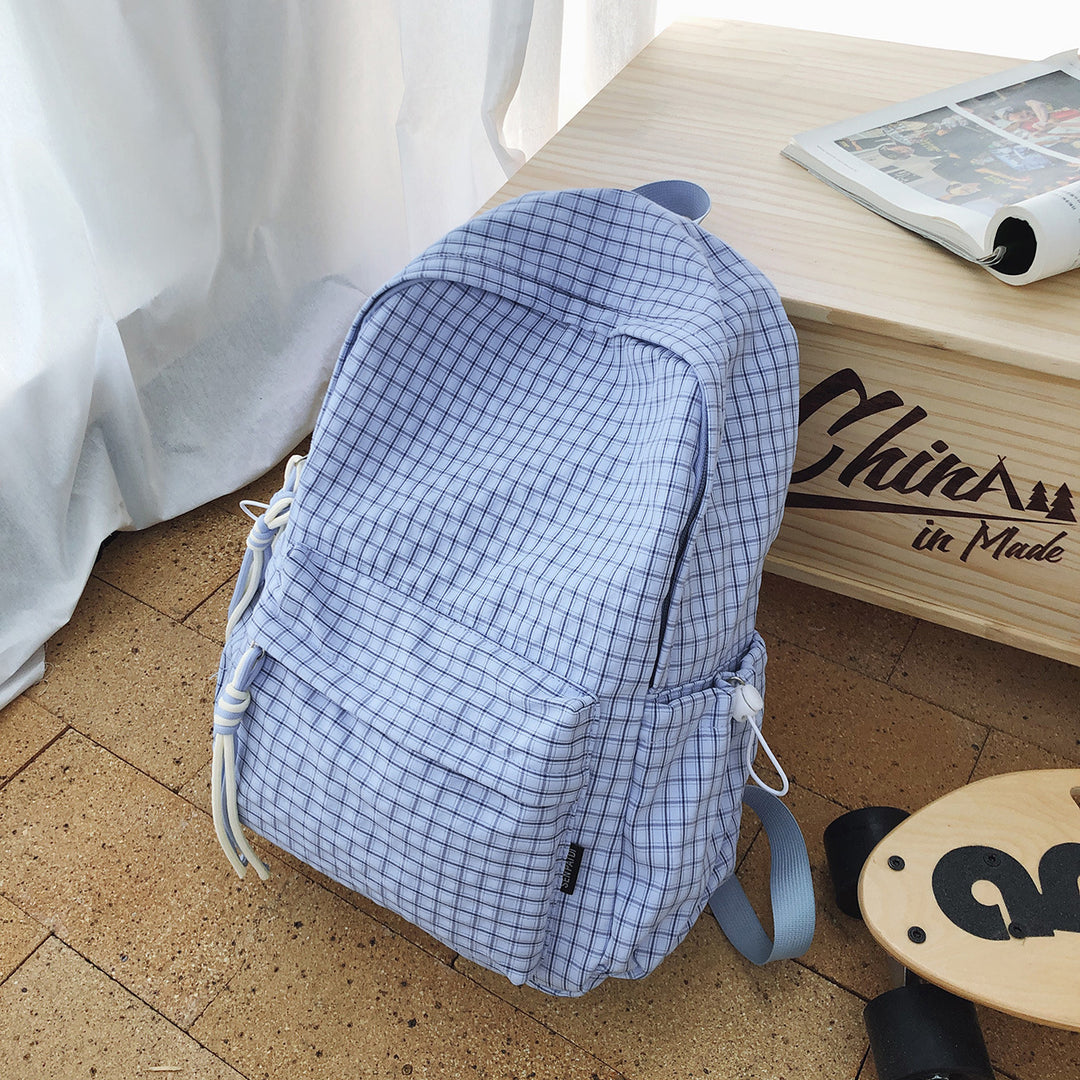 Gepunktetes Muster Canvas Rucksack