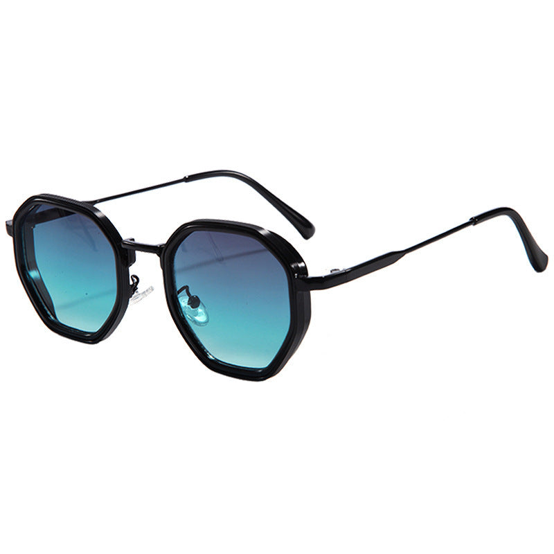 Damen geometrische Sonnenbrille mit modischem Rahmen Karnz