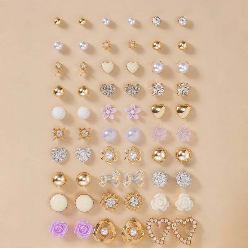 Glitzernde Ohrringe Set Karnz
