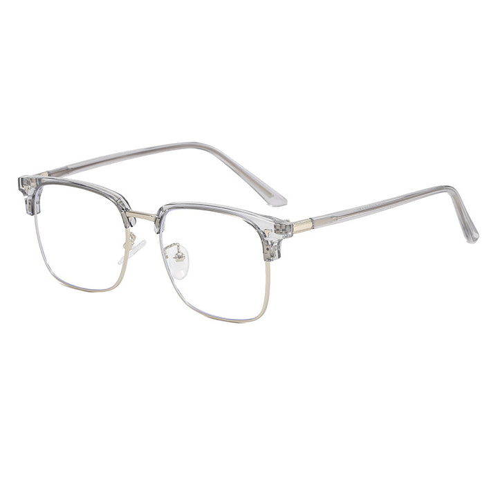 Damen elegante quadratische Brille mit leichtem Metallrahmen Karnz