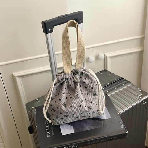 WoTextured Drawstring Mini Tasche Karnz