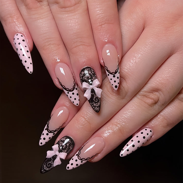 Chic Elegante Druck auf Nagelspitzen Karnz