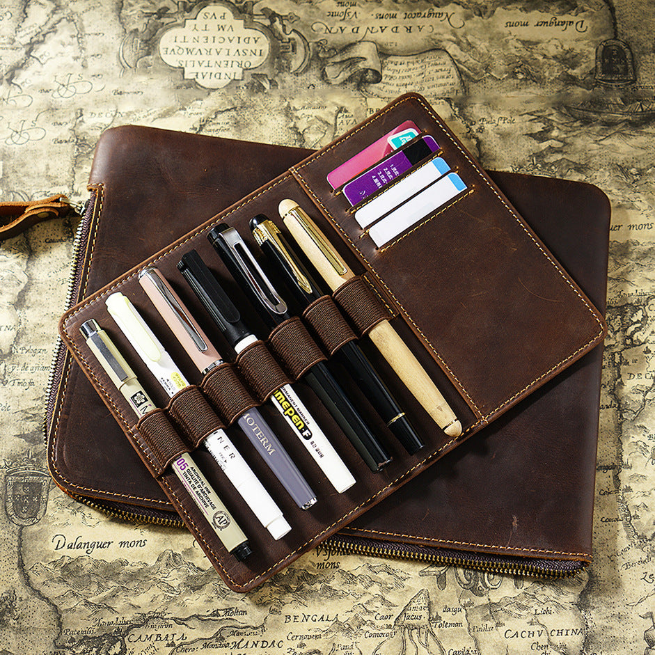 Leder Stifte-Organizer