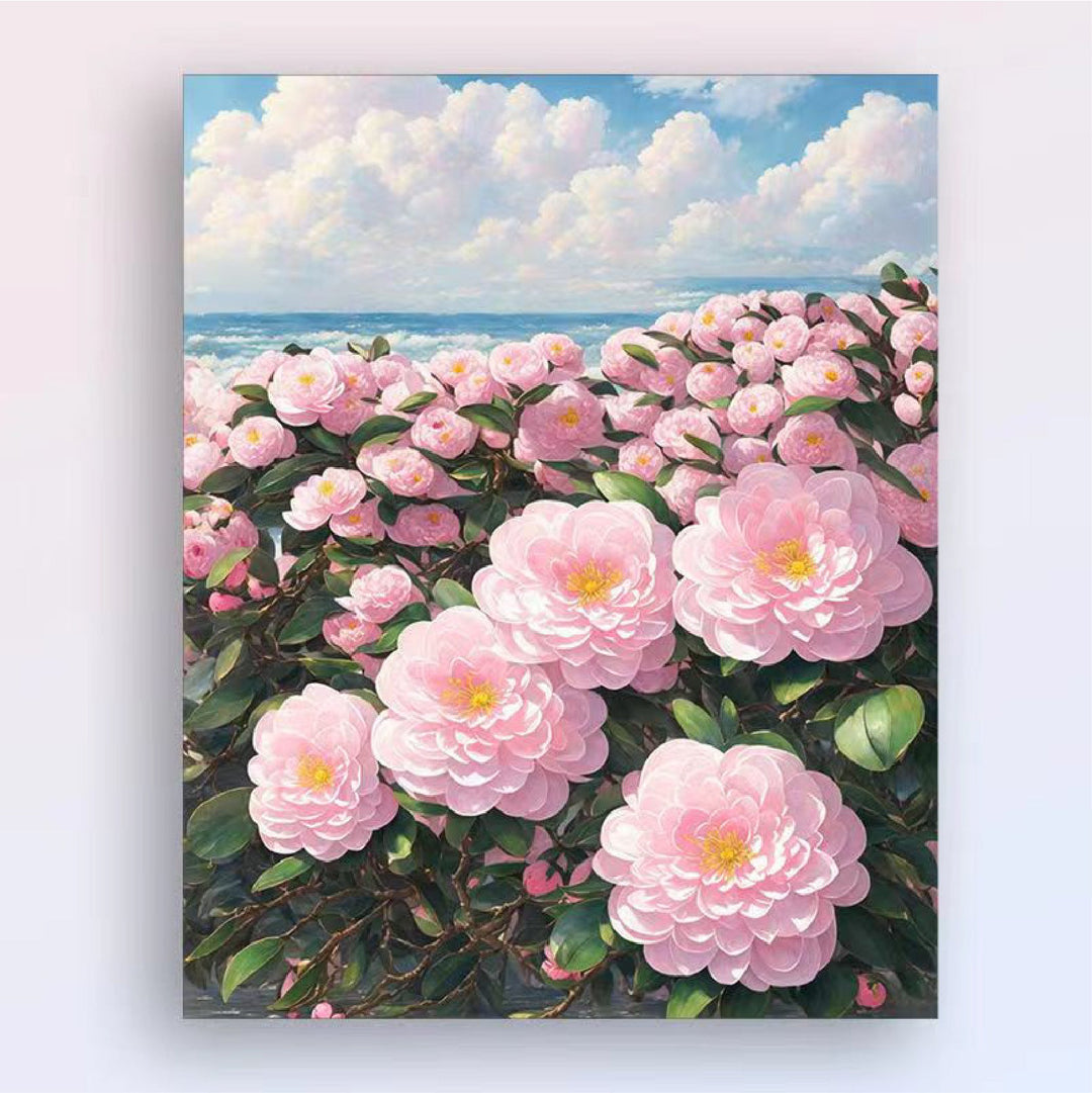 Floral Landscape Leinwand Wandkunst Karnz