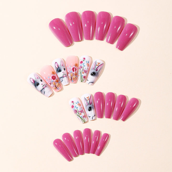 Verspielt Hase Nagelkunst Set Karnz