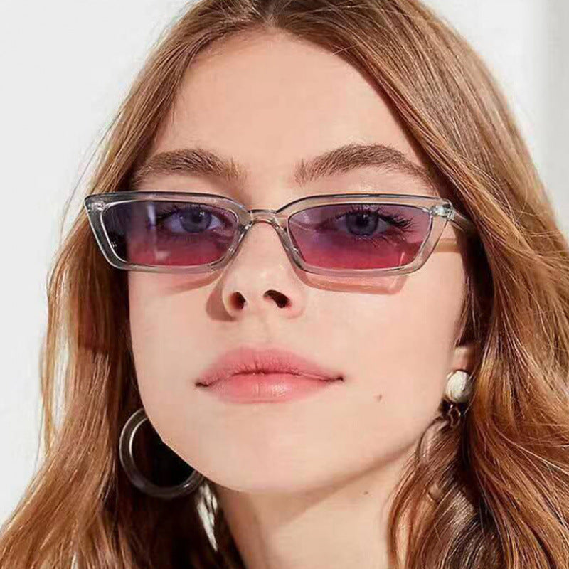 Damen Minimalistische Rechteck-Sonnenbrille Karnz