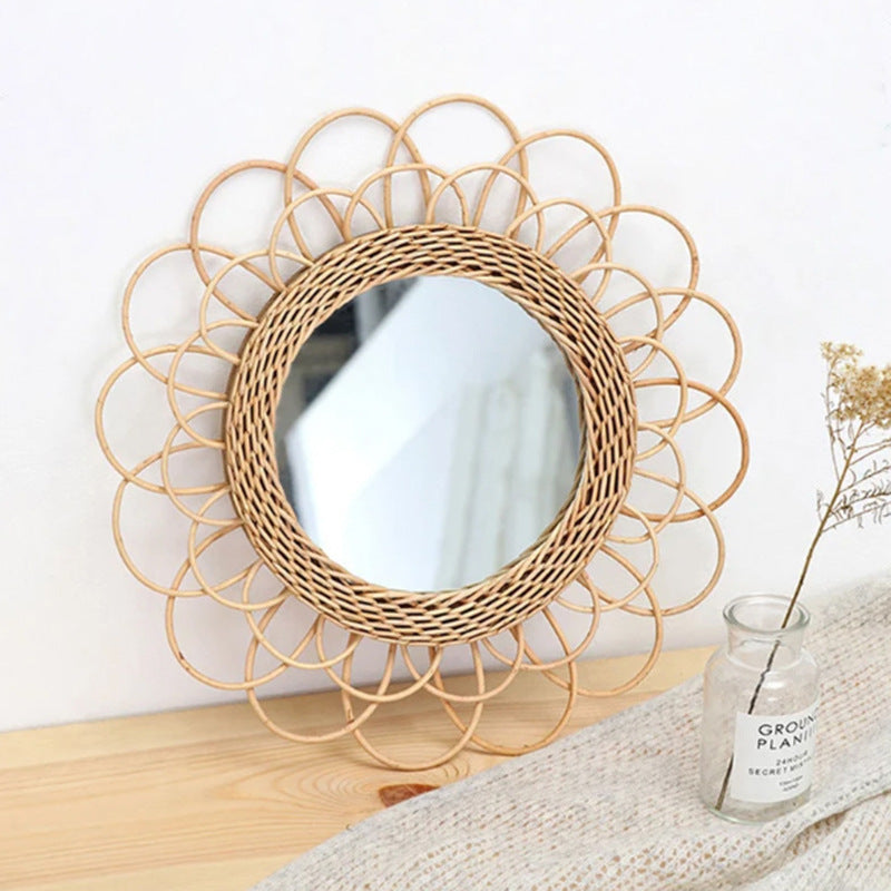 Dekorative Wandplatte Aus Geflochtenem Rattan Karnz
