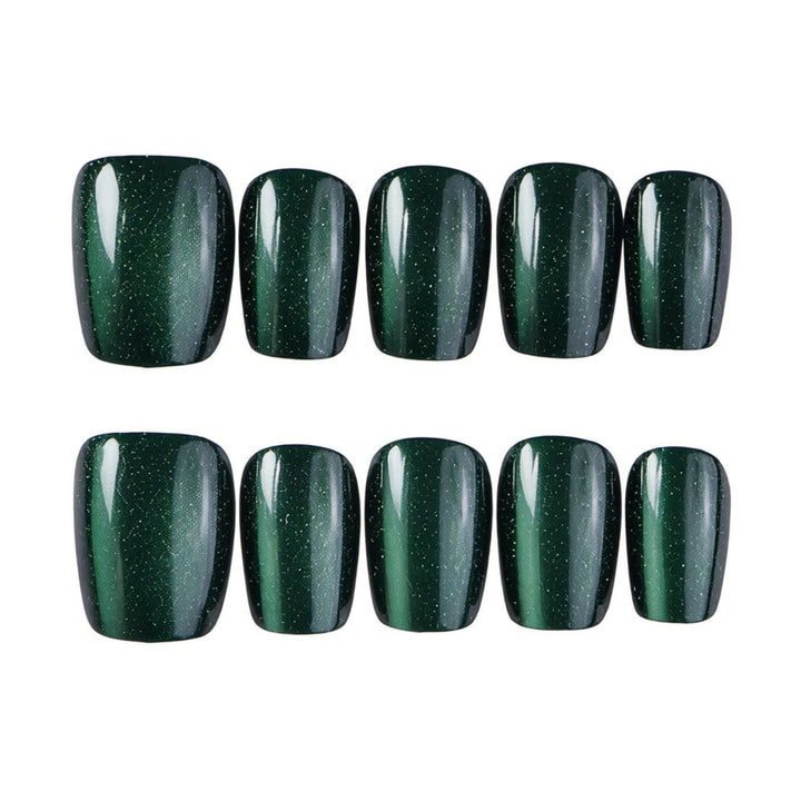 Elegante Schimmernde Press-On Nagelkunst Karnz