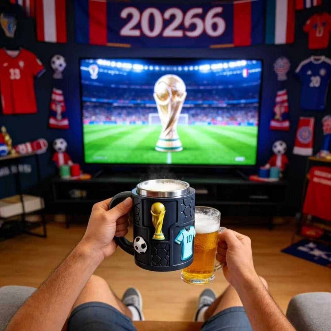 Fußball Motiv Kaffeebecher Karnz