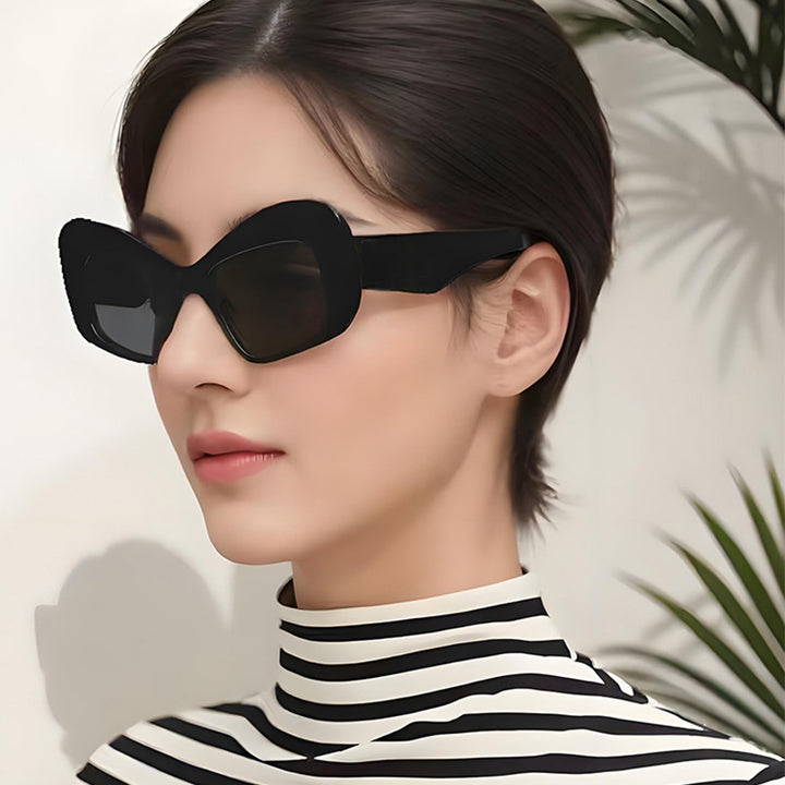 Damen Modische Sonnenbrille im Vintage-Stil Karnz
