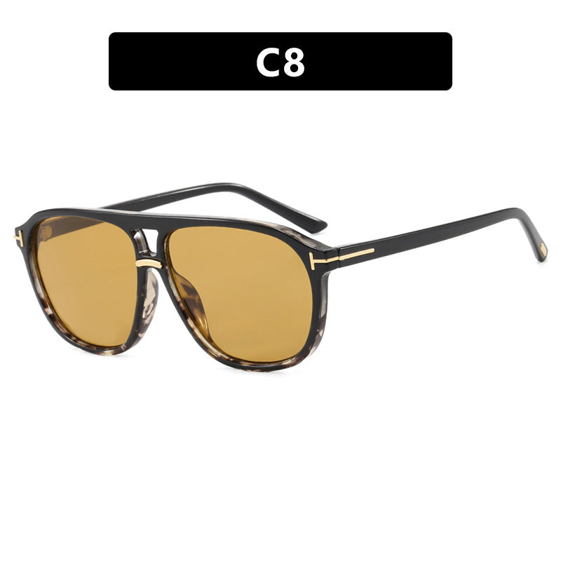 Damen quadratische Sonnenbrille mit luxuriösem Schildkrötenmuster und polarisierenden Gläsern Karnz