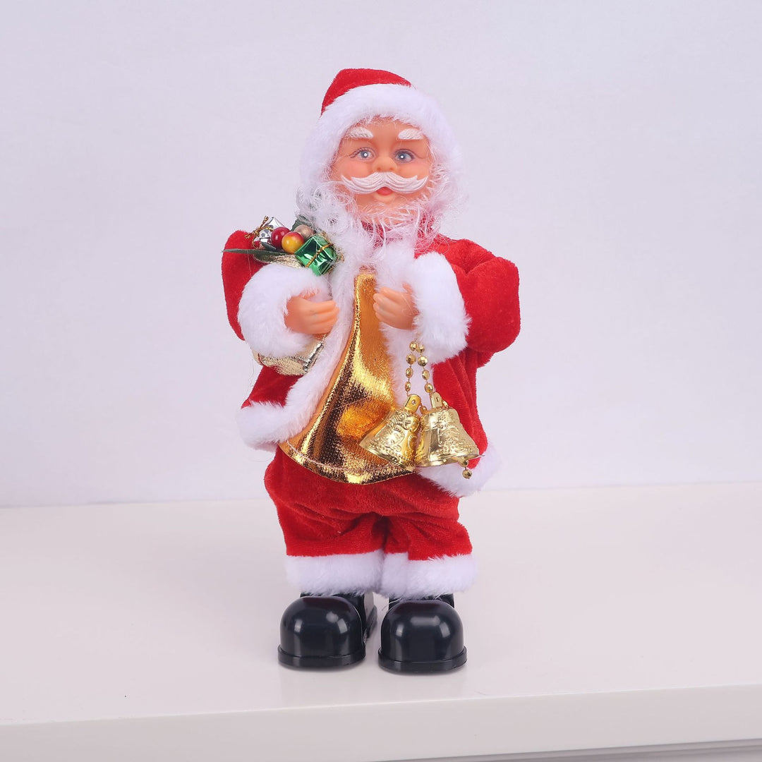 Dekorative Weihnachtsmannfigur mit Saxophon