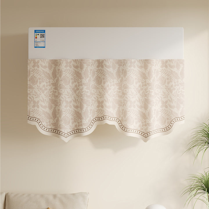 Scalloped Jacquard Valance Air Conditioner Top Cover Panel