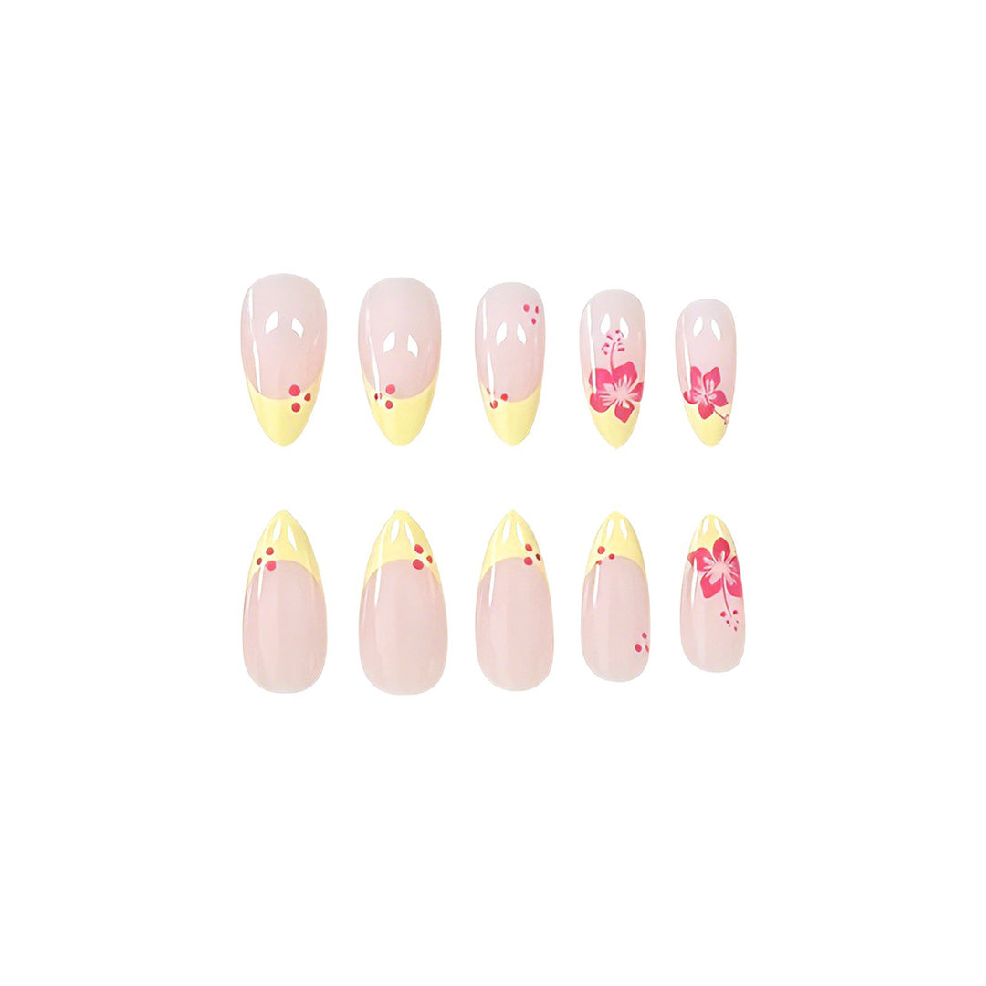 Tropisches Floral-Nagelkunst Karnz