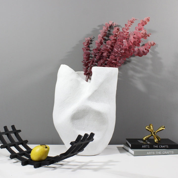 Abstrakte Texturierte Dekorative Vase