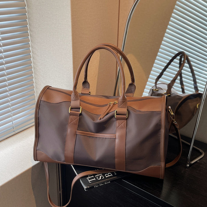 Klassische Leder Reise Duffle Karnz