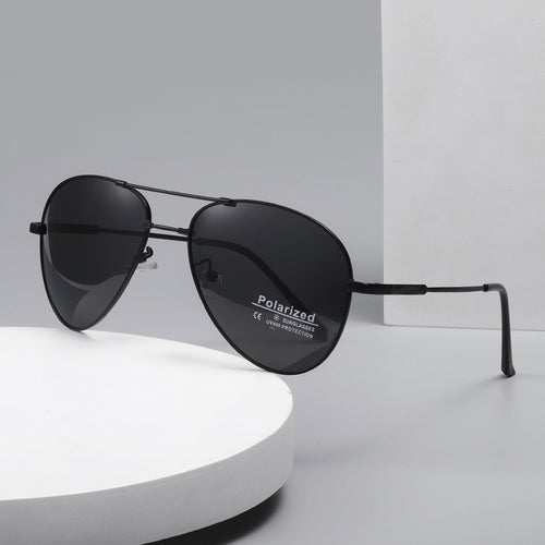 Herren Polarisierte Flugzeug-Sonnenbrille mit ultraleichtem Rahmen und UV-Schutz Karnz