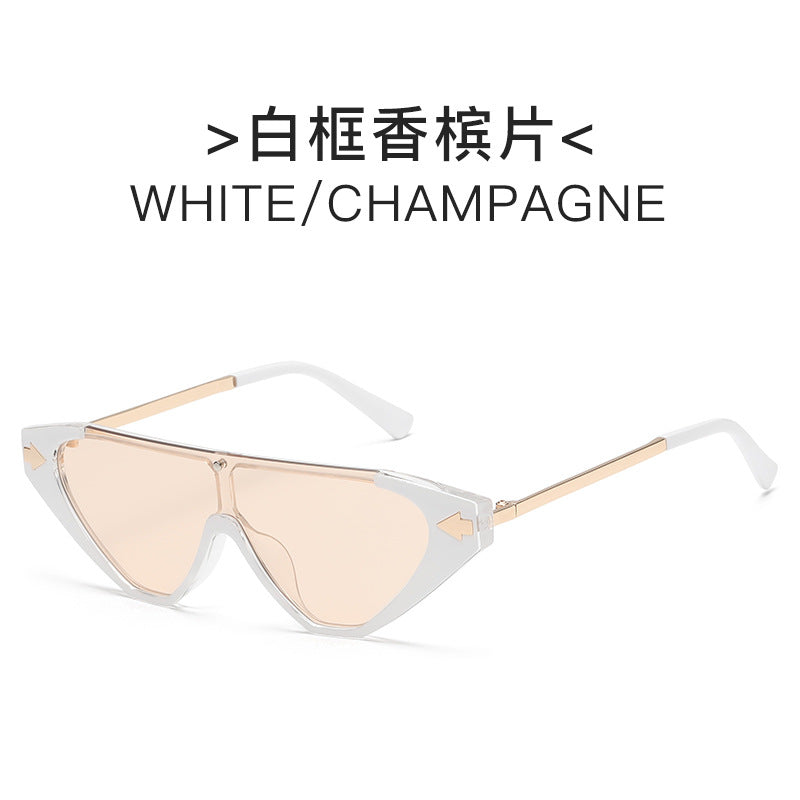 Damen futuristische Sonnenbrille mit markantem Design Karnz