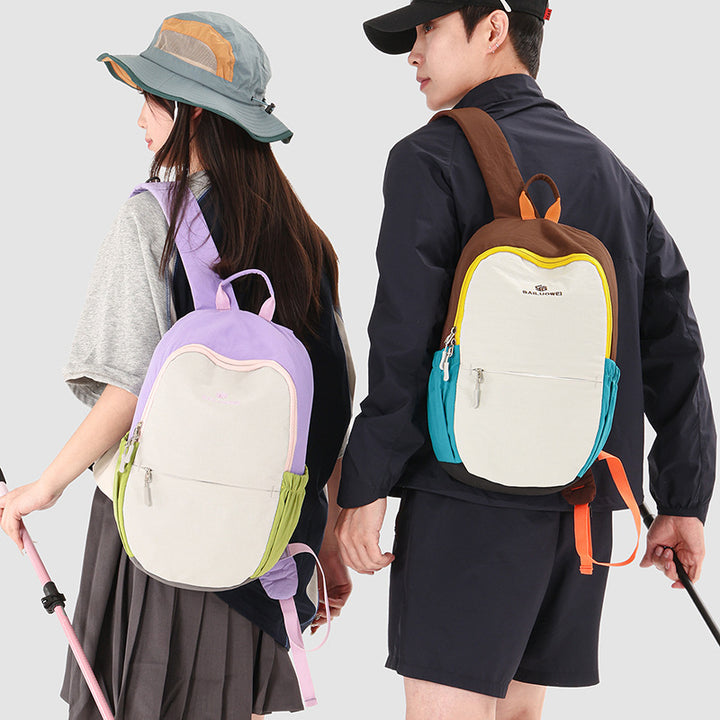 Leichter Multi-Taschen Mini-Rucksack Karnz