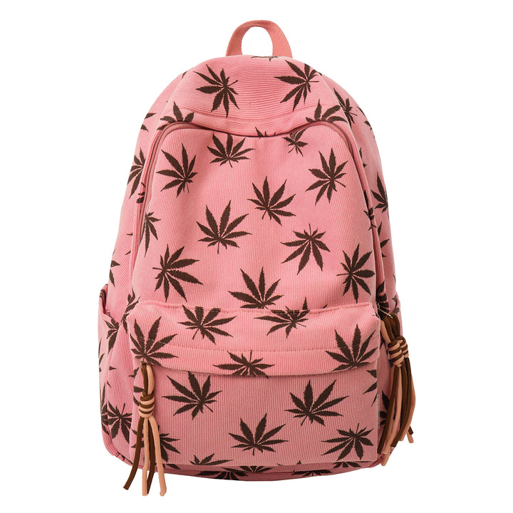 Stylische Blattmuster-Rucksack Karnz