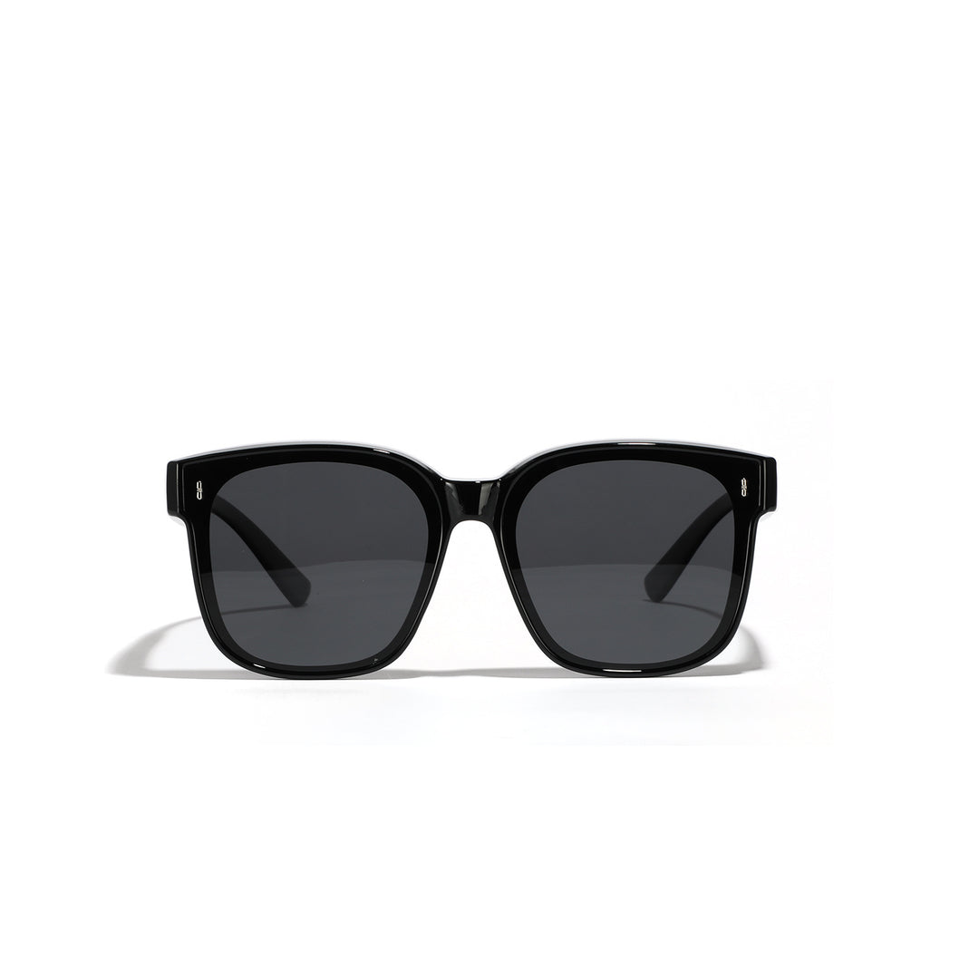 Damen quadratische Sonnenbrille mit modernem, hochglänzendem Rahmen und UV-Schutz Karnz