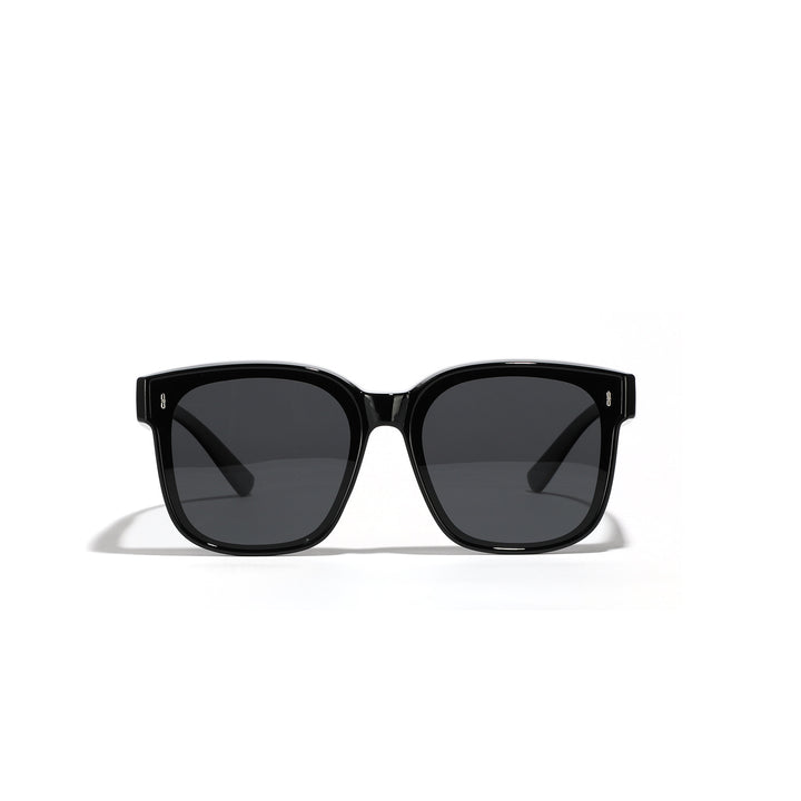 Damen quadratische Sonnenbrille mit modernem, hochglänzendem Rahmen und UV-Schutz Karnz