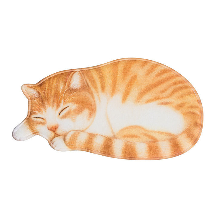 Cartoon-Katzen-Themen Plüsch-Badematte