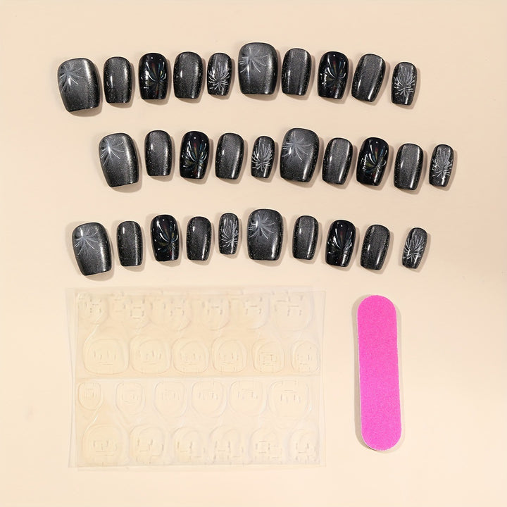 Elegante Glitzer-Nagelkunst-Verlängerungen Karnz