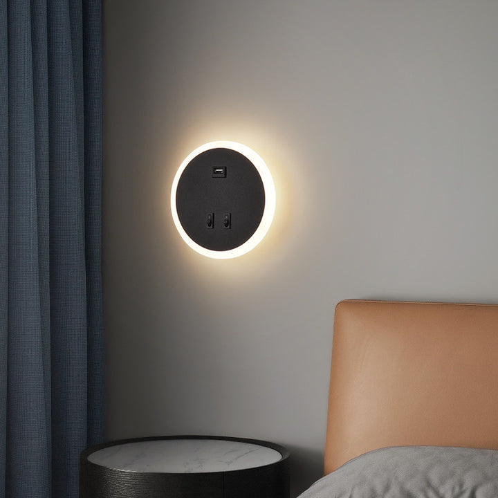 Wandmontierte LED Nachtlichterfassung