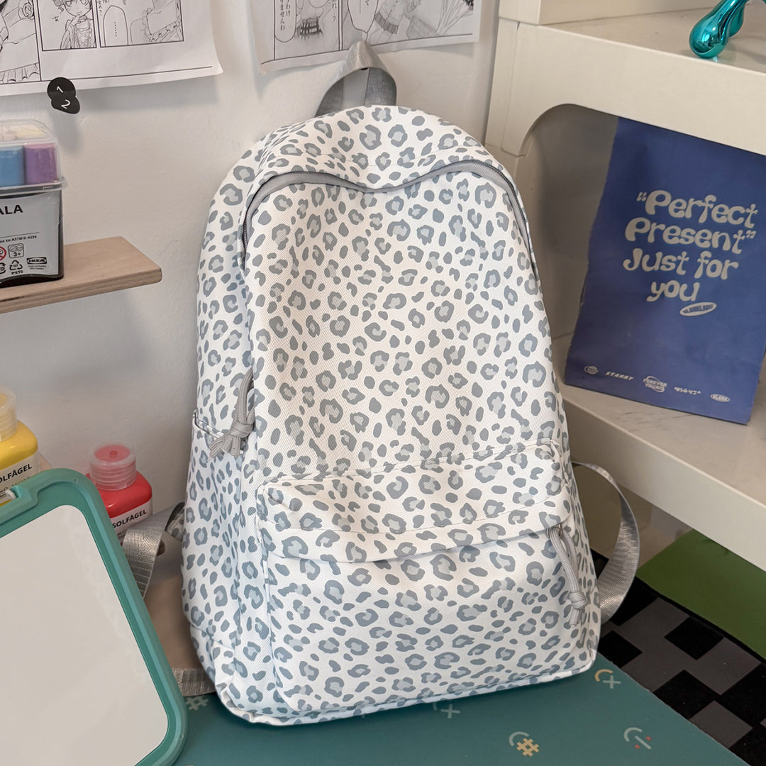 Verspielter Leopardenmuster-Rucksack