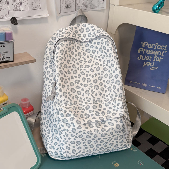 Verspielter Leopardenmuster-Rucksack