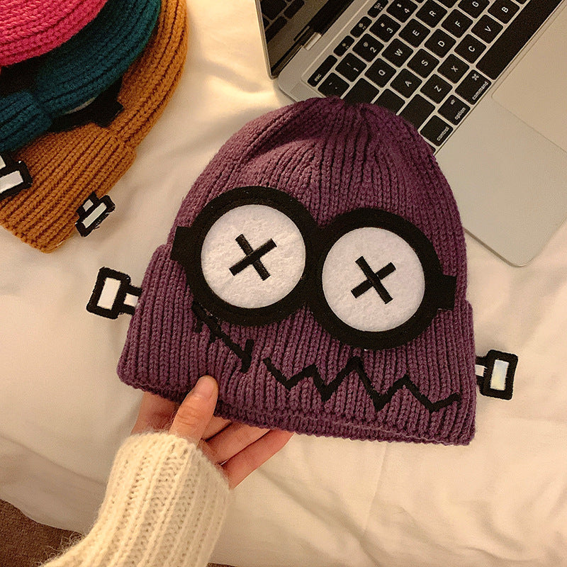 Verspielte Strickmütze