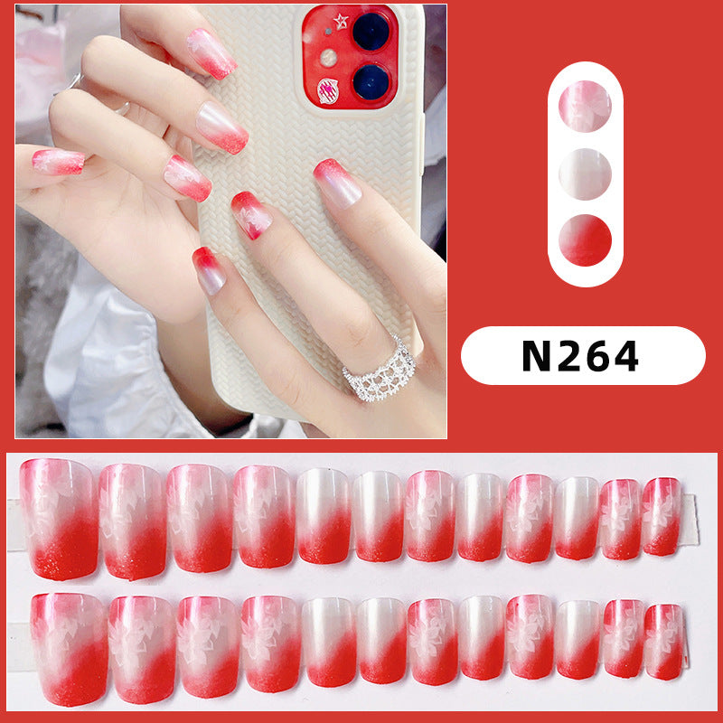 Ombre Glitzer Druck-Nagelset