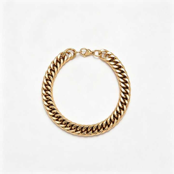 Chunky Metallisch Curb Ketten Halskette Karnz