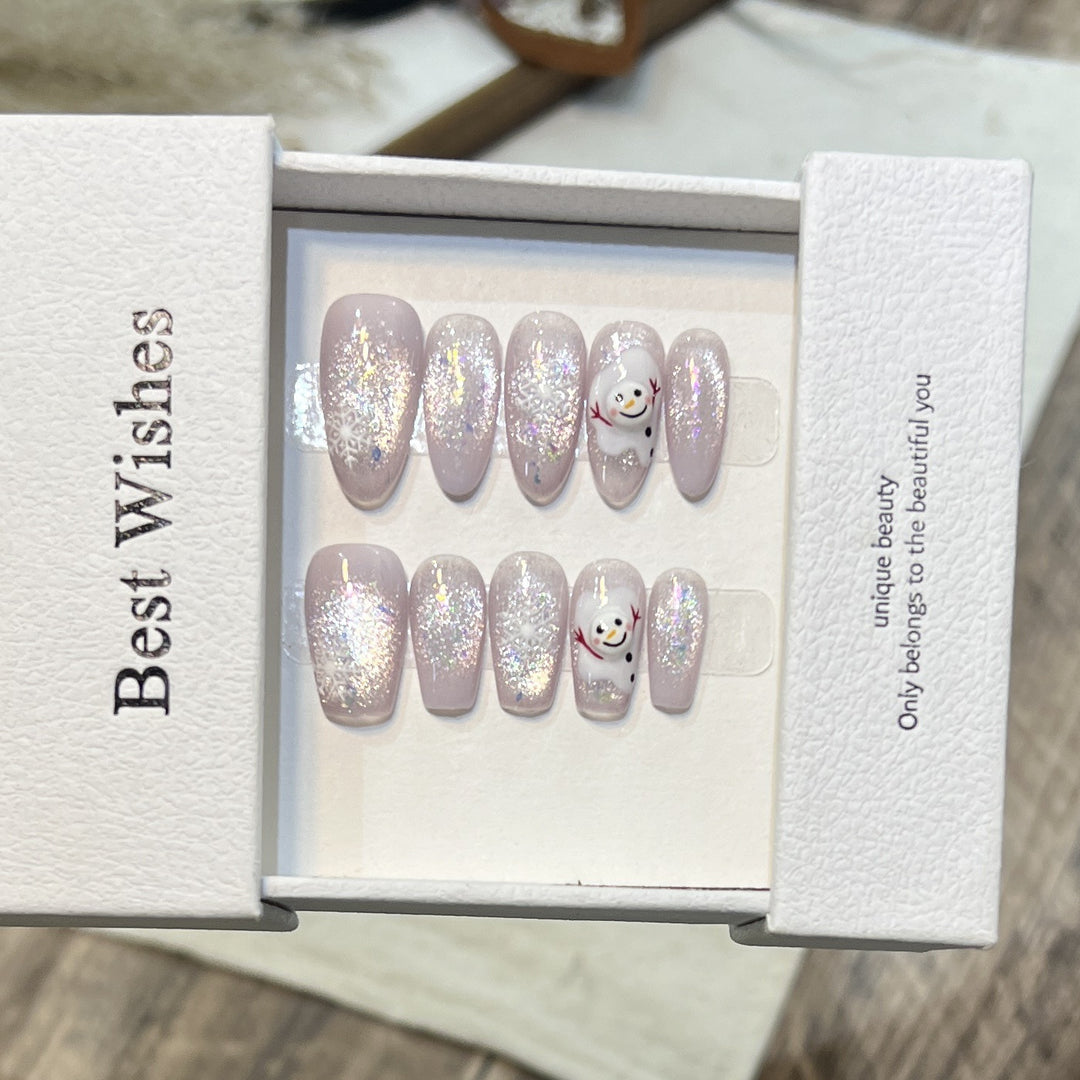 Festliches saisonales Press-On Nagelkunstset
