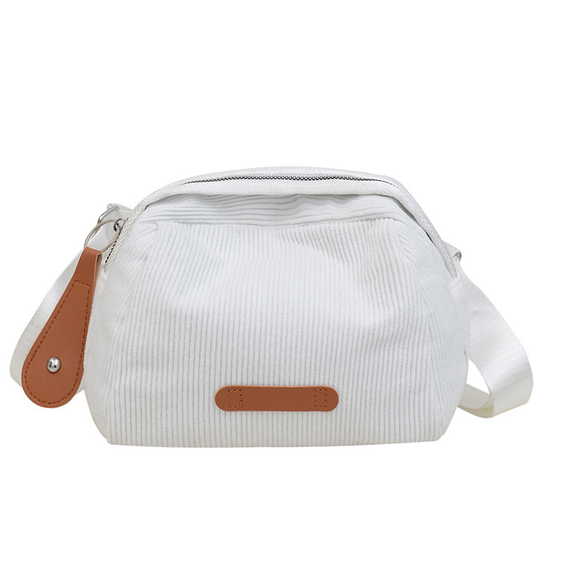 Lässige Cord-Taschenüberschlagtasche