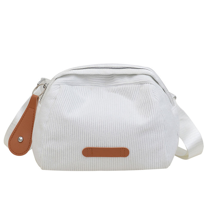 Lässige Cord-Taschenüberschlagtasche