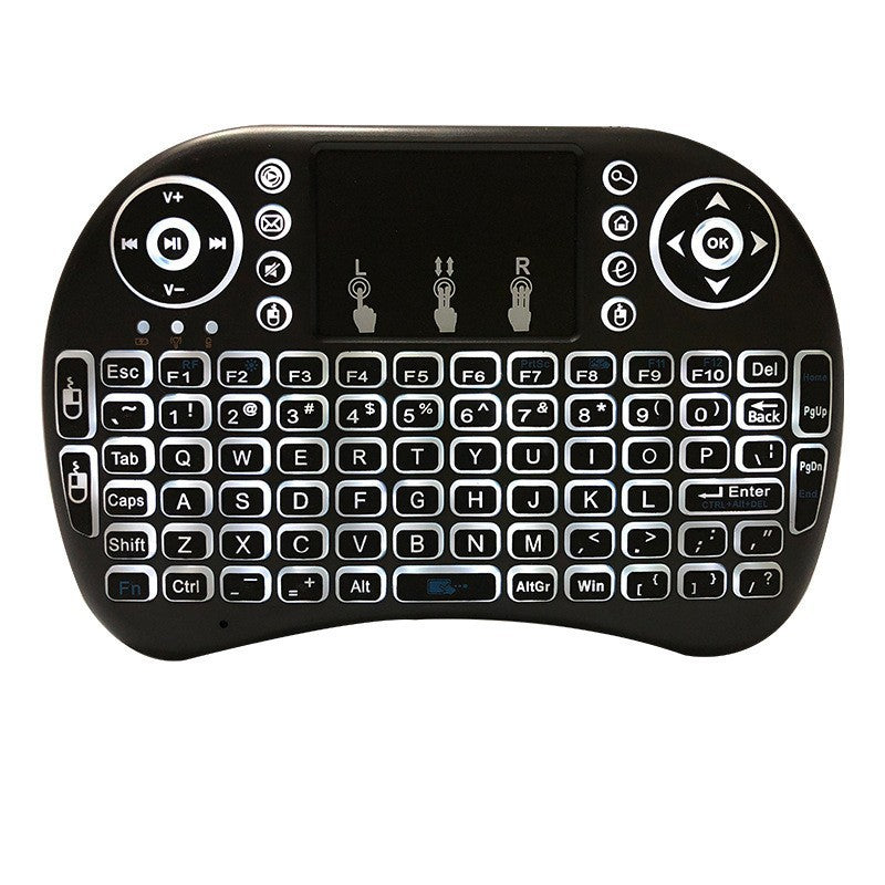 Hintergrundbeleuchtet Drahtlos Mini Tastatur mit Touchpad Karnz
