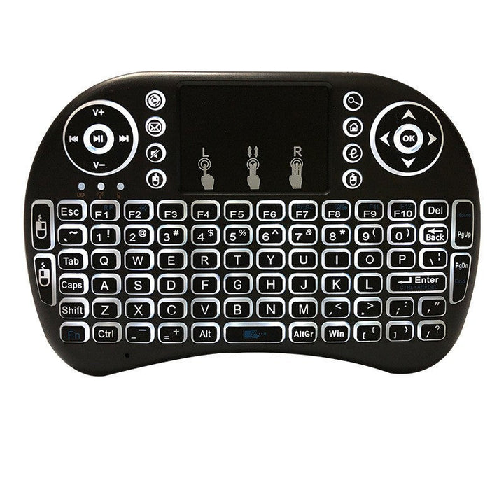 Hintergrundbeleuchtet Drahtlos Mini Tastatur mit Touchpad Karnz