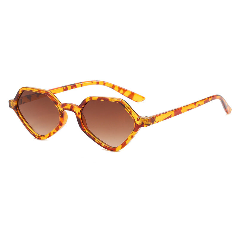 Damen Geometrische Design-Sonnenbrille mit verspiegelten Gläsern Karnz