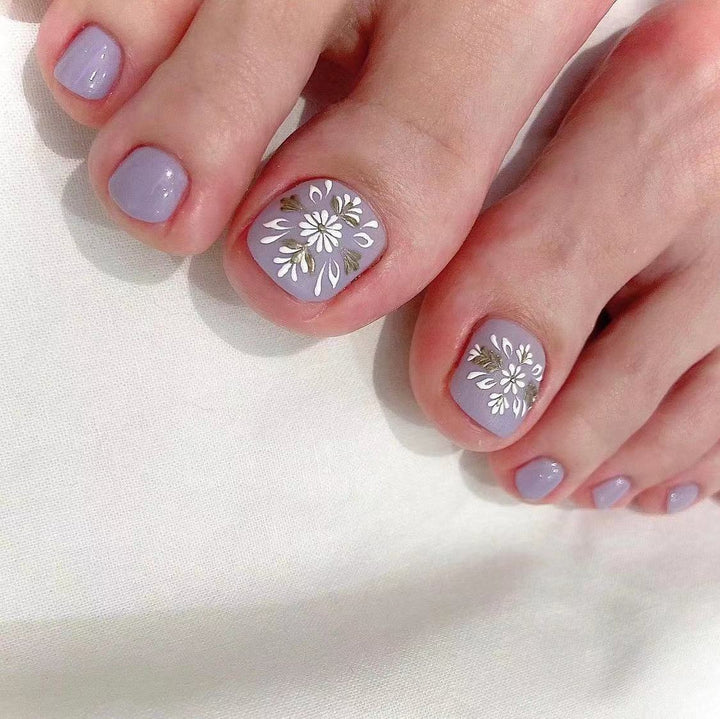 Kunstvolle Fußnagelgestaltung mit Göttlichem Schmetterlingsdesign Karnz
