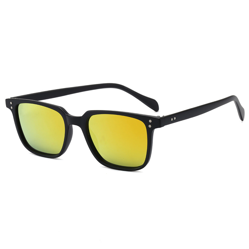Damen modische quadratische Sonnenbrille mit einzigartigen Gläsern Karnz