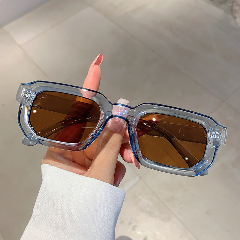 Damen moderne Sonnenbrille im innovativen Rechteckdesign Karnz