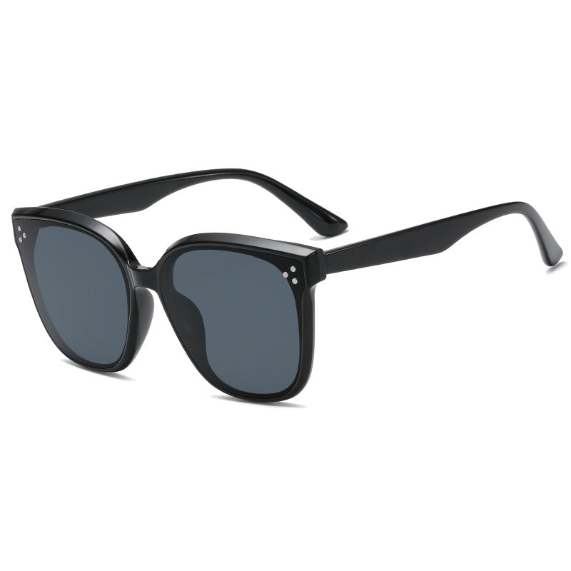 Damen quadratische Sonnenbrille mit stilvollem, breitem Rahmen Karnz