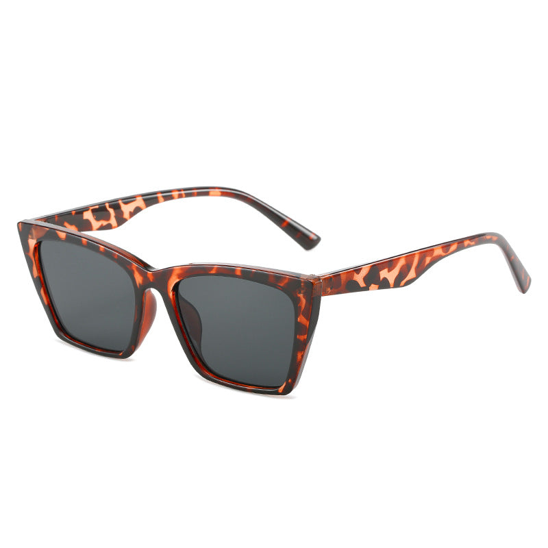 Damen modische geometrische Sonnenbrille mit schützendem UV-Schutz Karnz