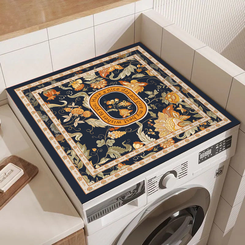 Vintage Floral Decorative Laundry Mat Karnz